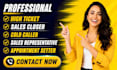 high ticket sales closer sales rep salesperson appointment setter cold caller