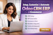 setup customize and automate odoo CRM erp odoo ecommerce odoo development erp