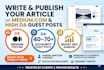 write and publish your article on medium,com and high da guest post