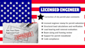 inspect pe stamp, fix wall removal and load path problems as licensed architect