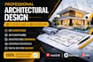 draw professional autocad 2d floor plan, 3d floor plan and architectural drawing