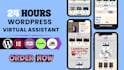 be your wordpress VA for site maintenance, blog management and support