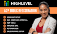 do ringcentral, twilio, gohighlevel a2p 10dlc registration, tcr compliance, ghl