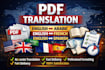 translate pdf documents to any language professionally