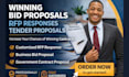 write a winning rfp response, bid proposal, and tender proposal