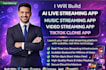 build ai live streaming app music streaming app video streaming app tiktok clone