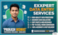 do professional data entry and copy paste tasks