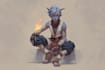 draw epic fantasy dnd character art, rpg character illustration