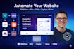 design and automate your website using webflow, wix, zapier, and make