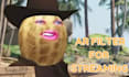 create custom 3d ar filter burnt peanut ar face tracking for snap lens streaming