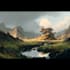 make a landscape digital painting