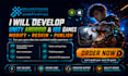develop unity 2d or 3d games for android, ios, PC and webgl