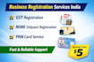 do pan card, msme and gst registration in india