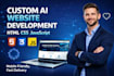 design and develop ai powered websites for buisness or portfolio