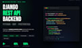 build a scalable rest API backend using python django and drf