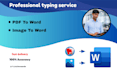 convert PDF or image to word with fast and accurate typing