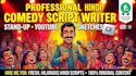write hilarious hindi stand up comedy and funny scripts
