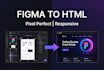 convert figma to pixel perfect responsive website