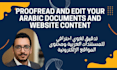 proofread and edit your arabic documents and website content