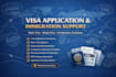 help you apply for work visa, study visa and immigration process