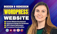 build wordpress website development, wordpress blog or business website