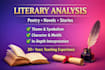analyze and explain your literary text or novel