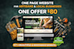 build a responsive one page website