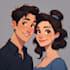 draw couple portrait illustration