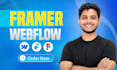 do webflow website, figma to framer website as webflow expert developer