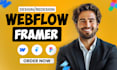 do webflow website, figma to framer website as webflow expert developer