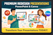 redesign your powerpoint or canva presentation slides