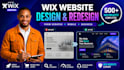 do wix website redesign, wix website design, build wix website