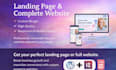 design responsive landing page and complete website