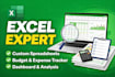 create professional excel spreadsheet, budget tracker and dashboard
