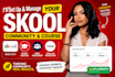 do skool community setup, skool online course creation circle so skool manager
