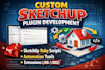 create custom sketchup plugins, ruby scripts, and extensions