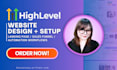 design a gohighlevel landing page, and ghl sales funnel