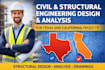 provide civil and structural engineering design  analysis, texas, california