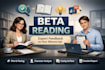 complete beta reading with clear and detailed feedback