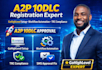 do a2p 10dlc registration gohighlevel website setup and tcr compliance