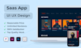design professional saas application UI UX design in figma