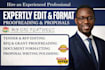 expertly edit, format, proofread tender, rfp, rfq, proposal writing, grants