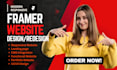 design framer website develop framer website