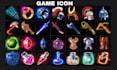 create 2d game icons, props, items, and other assets for your game projects