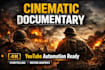 create 3d cinematic faceless youtube documentary videos