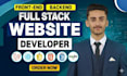 build rebuild website and web app as full stack front end and backend developer