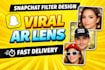 design a viral snapchat filter for your brand