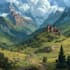 illustrate environments, landscapes, board game, concept art