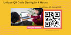 desing custom profeessional qr code with logo in 4 hrs