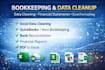 clean data, create schedules, and draft financial statements